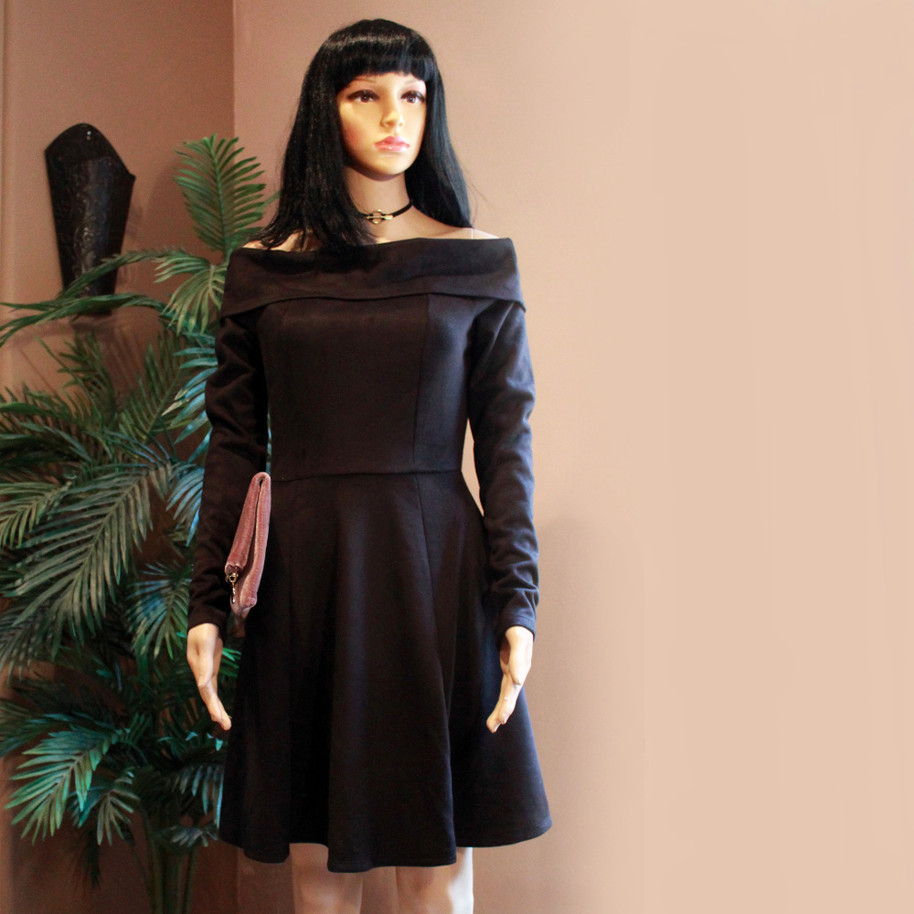 Black Off the Shoulder Dress